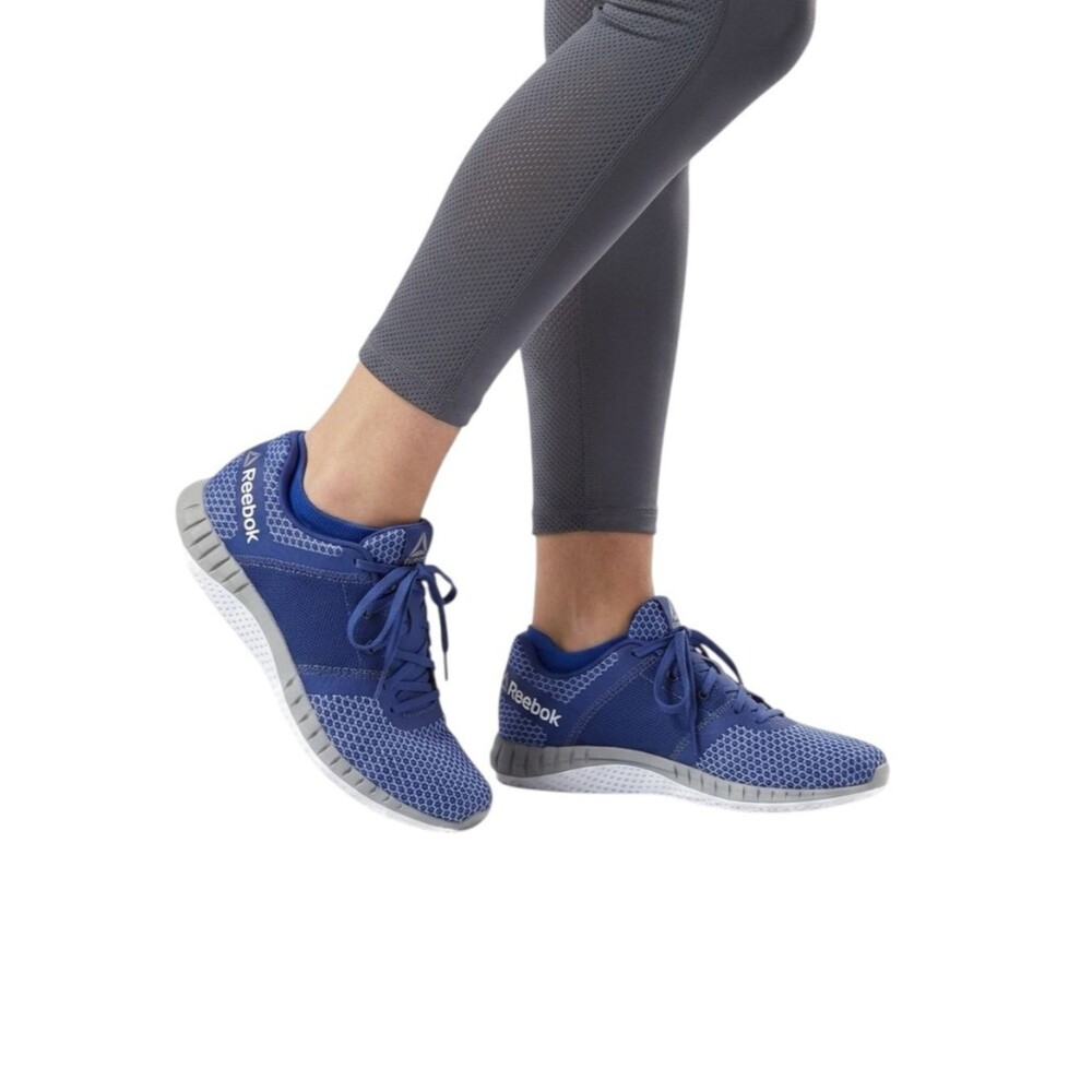 Reebok Women’s Navy/White Zprint Sneakers